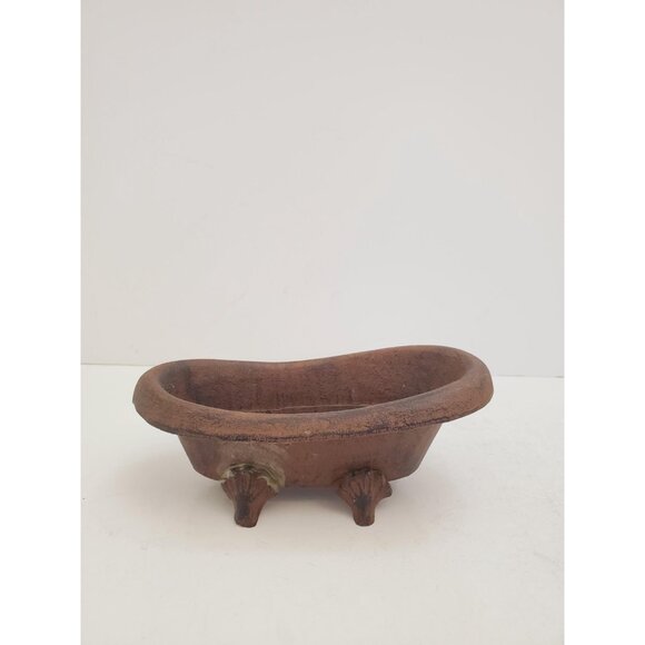 Vintage 1950s / cast iron SOAP DISH / cast iron Soap Holder Soap Dispens… - Picture 4 of 10